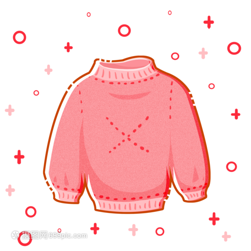 粉紅色毛衣