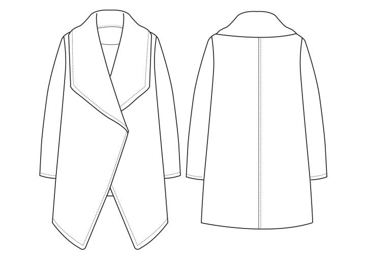 大衣-女裝設(shè)計-服裝設(shè)計